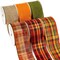 Fall Burlap Ribbon, Natural, Orange, Sage Green, and Fall Color Plaid Wired Ribbon, 2 Inch x 6 Rolls Total 30 yards of fall wired ribbon for big bows, wreaths, and outdoor decorations.